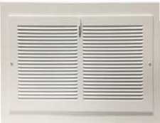 Vintage White Gravity Baseboard Register